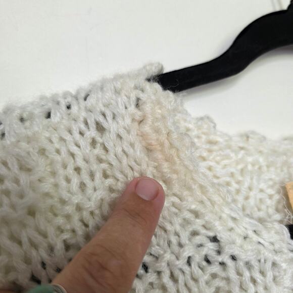 Vintage Floral Knit Sweater Women S Cottage Grandmacore Wearableart Prairie Rose - Picture 4 of 10